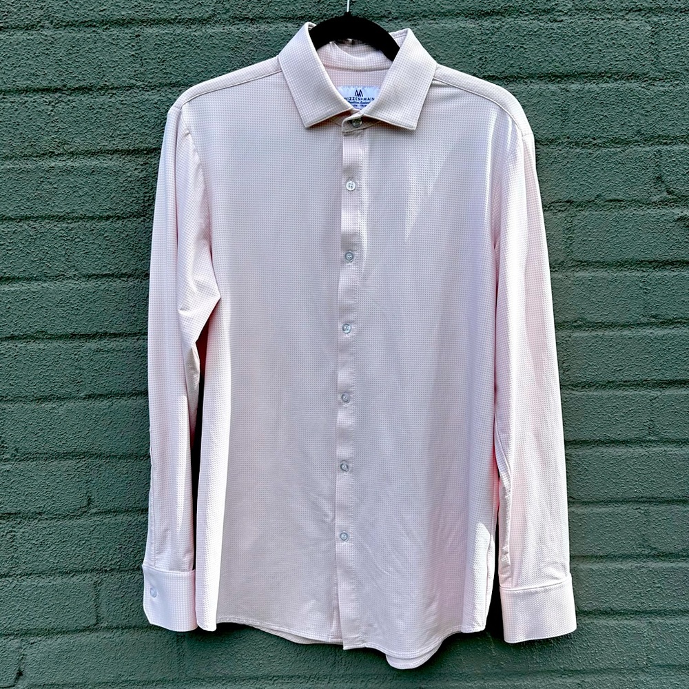 Mizzen+Main Spinnaker Performance Dress Shirt | Size Medium Trim Fit